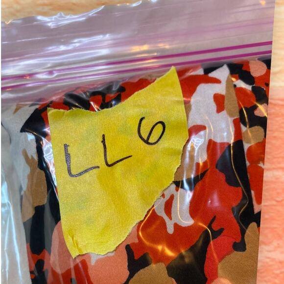 French Connection Orange Black Abstract Splatter Cotton Stretch Midi Dress S 6 - Picture 9 of 9